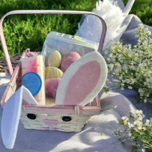 Easter bunny gift basket