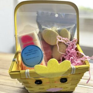 Easter chick gift set basket